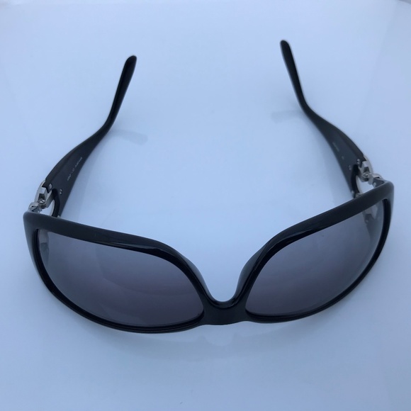 Escada Women Black Sunglasses Crystal Jeweled Logo - Picture 8 of 8